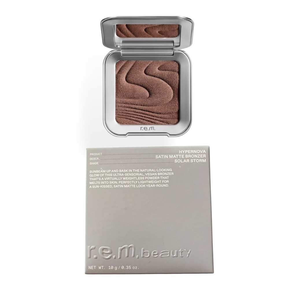 r.e.m. beauty Hypernova Satin Matte Bronzer Solar Storm Warm Golden Bronze New